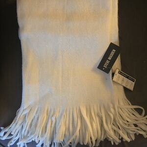 Steve Madden Cream Fringe Wrap